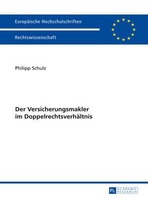 cover image of Der Versicherungsmakler im Doppelrechtsverhaeltnis